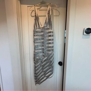 Manning Cartell Beaded Asymmetrical Dress